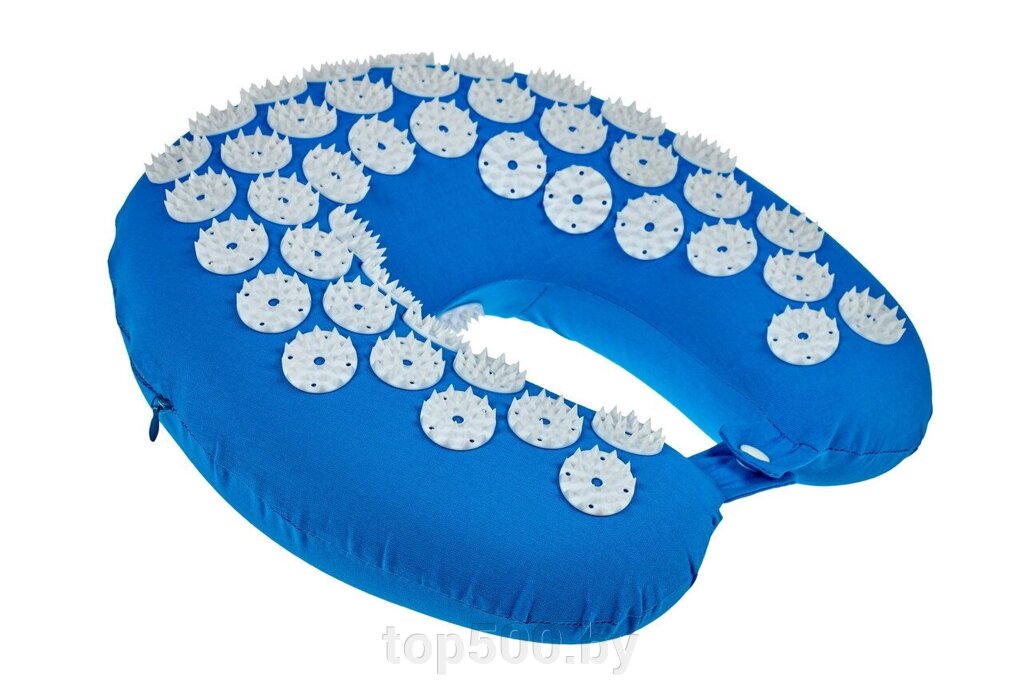 Подушка дорожная акупунктурная «НИРВАНА» (синий) от компании TOP500 - фото 1