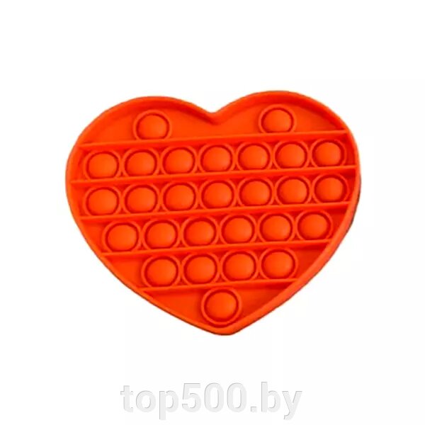 Поп ит (Pop It) однотонный Сердце от компании TOP500 - фото 1