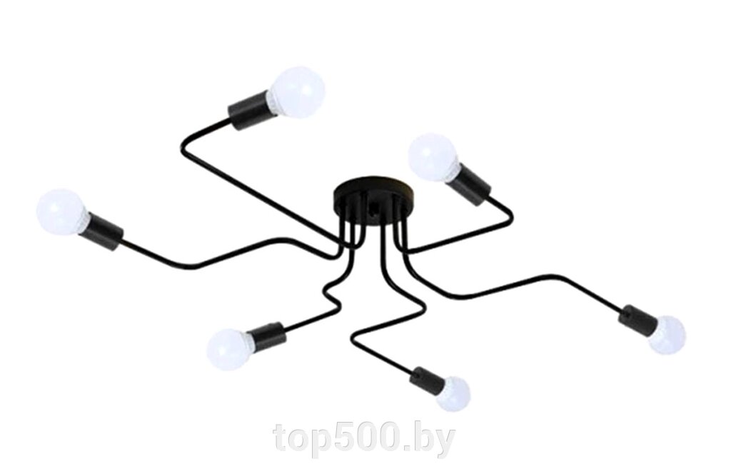 Потолочный светильник Loft на 6 ламп SiPL от компании TOP500 - фото 1