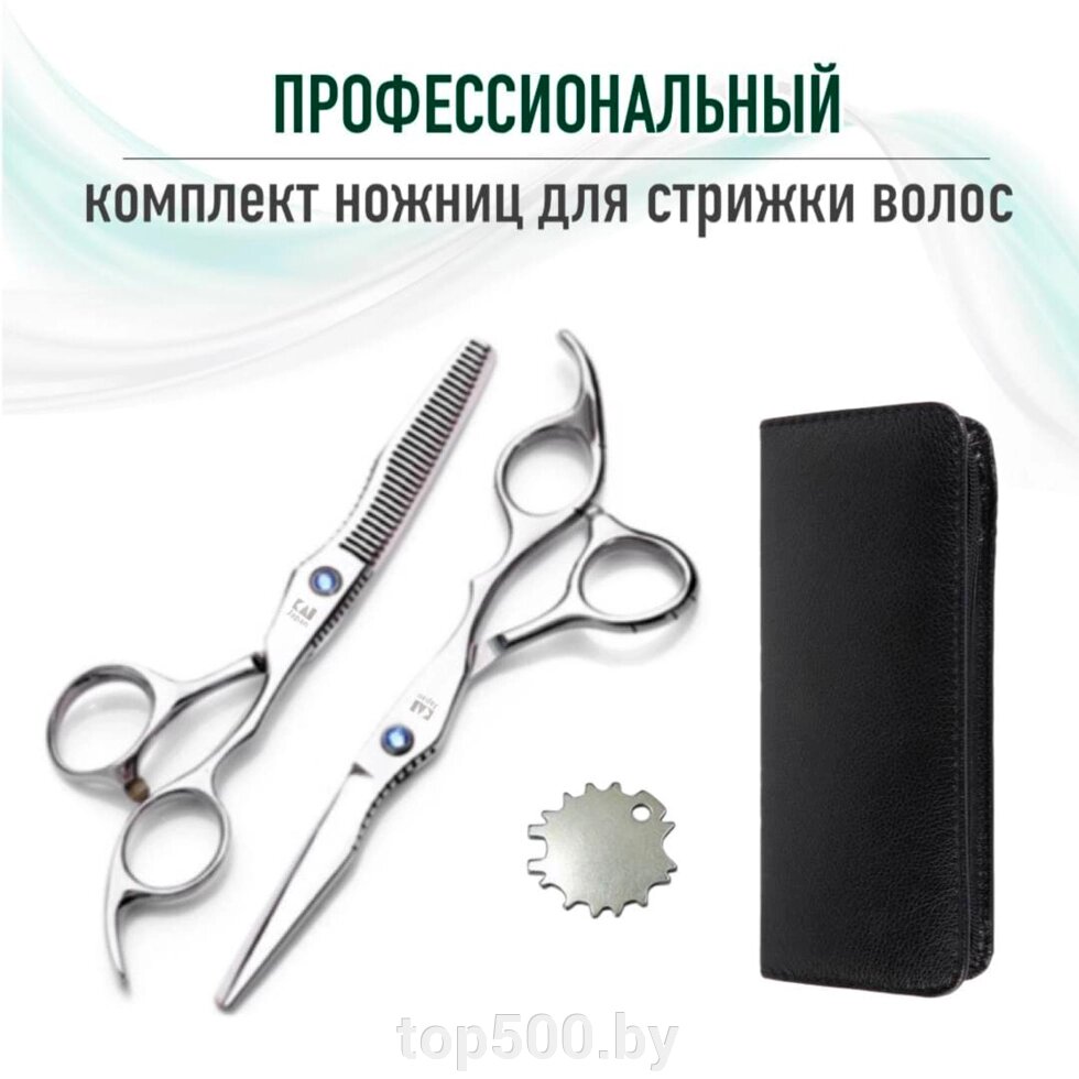 Профессиональный комплект ножниц для стрижки волос от компании TOP500 - фото 1