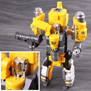 Робот-бластер с мягкими пулями желтый