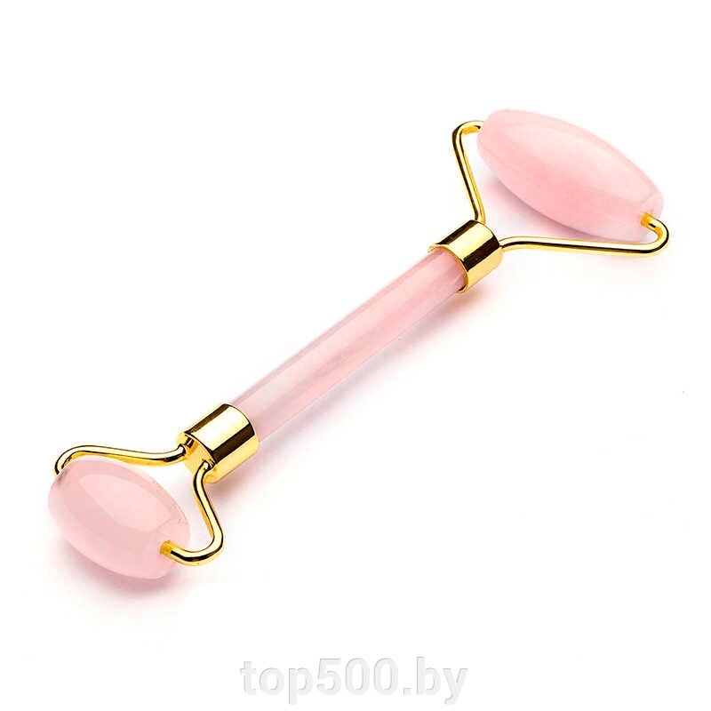 Ролик для массажа Гуаша Розовый кварц от компании TOP500 - фото 1