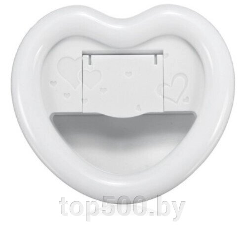 Селфи кольцо c Usb в форме Сердца белый от компании TOP500 - фото 1