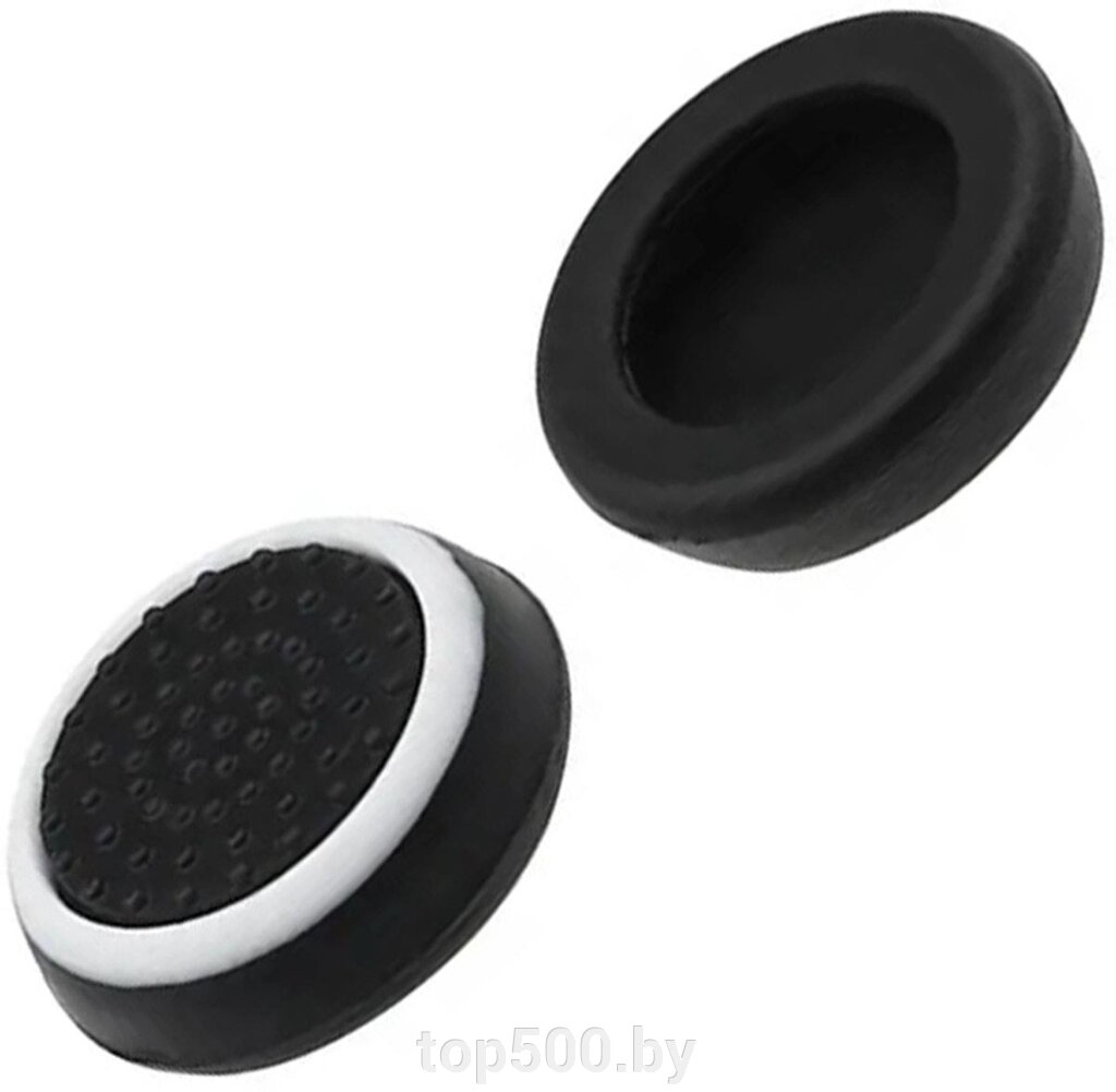 Силиконовые накладки на кнопки геймпадов бело-черные SiPL от компании TOP500 - фото 1