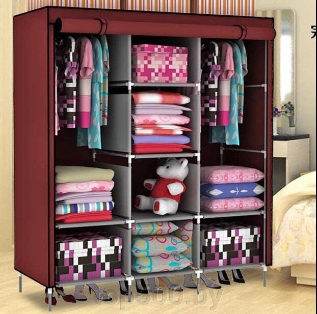 Складной каркасный тканевый шкаф Storage Wardrobe от компании TOP500 - фото 1
