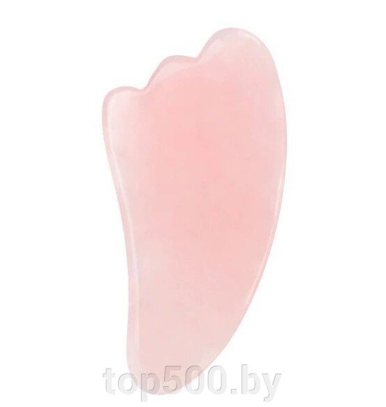 Скребок для массажа Гуаша Форма 02 розовый Лапка от компании TOP500 - фото 1
