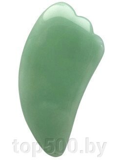 Скребок для массажа Гуаша Форма 02 зеленый Лапка от компании TOP500 - фото 1