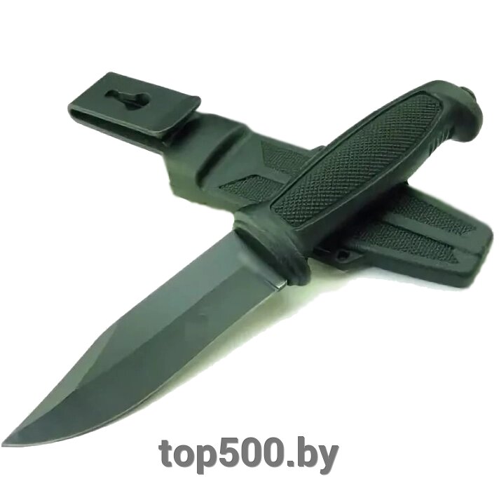 Тактический нож Gerber 1418 A  в пластиковых ножнах  (черный) от компании TOP500 - фото 1