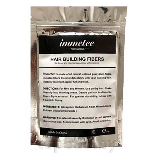 Загуститель для волос в пакете IMMETEE Keratin Hair Building Fibers (аналог Fully) 25г
