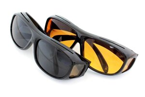Защитные очки HD vision BLACK + yellow
