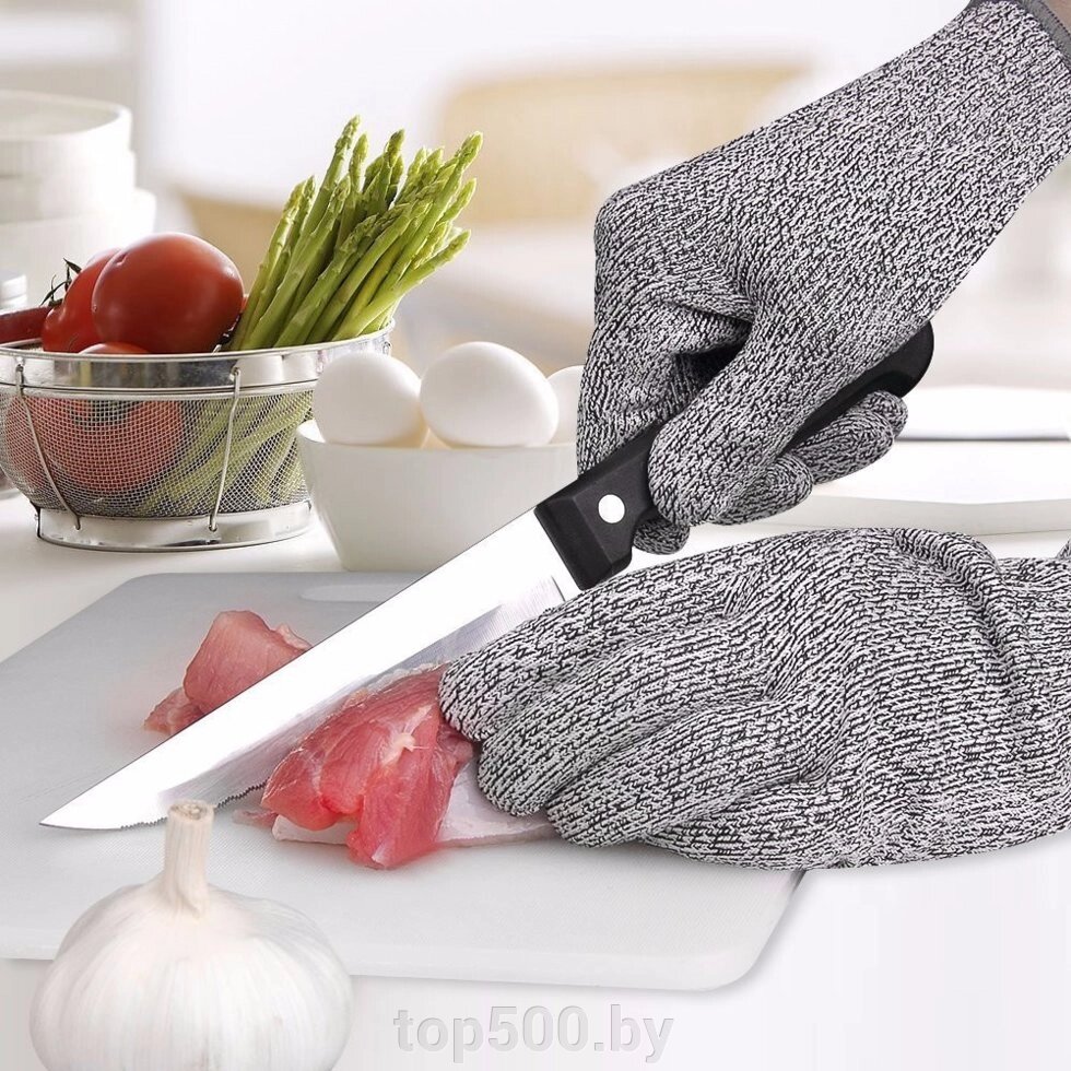 Защитные перчатки от порезов Cut Resistant Gloves от компании TOP500 - фото 1