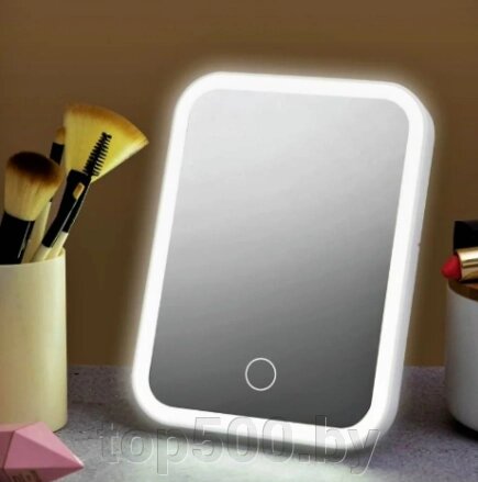 Зеркало косметическое настольное с LED - подсветкой (3 светорежима) Makeup Mirror от компании TOP500 - фото 1