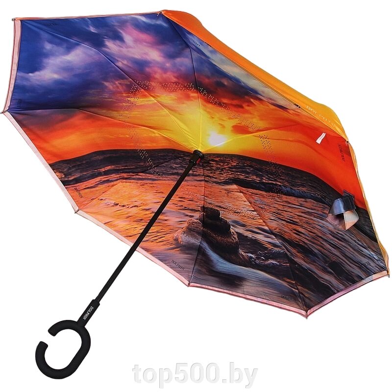 Зонт наоборот Dolphin (антизонт) от компании TOP500 - фото 1