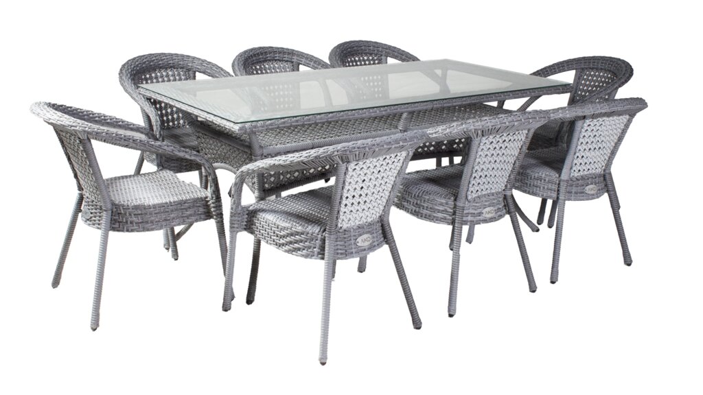 Комплект садовой мебели DECO 8, серый от компании 7store - Ваш интернет-магазин - фото 1
