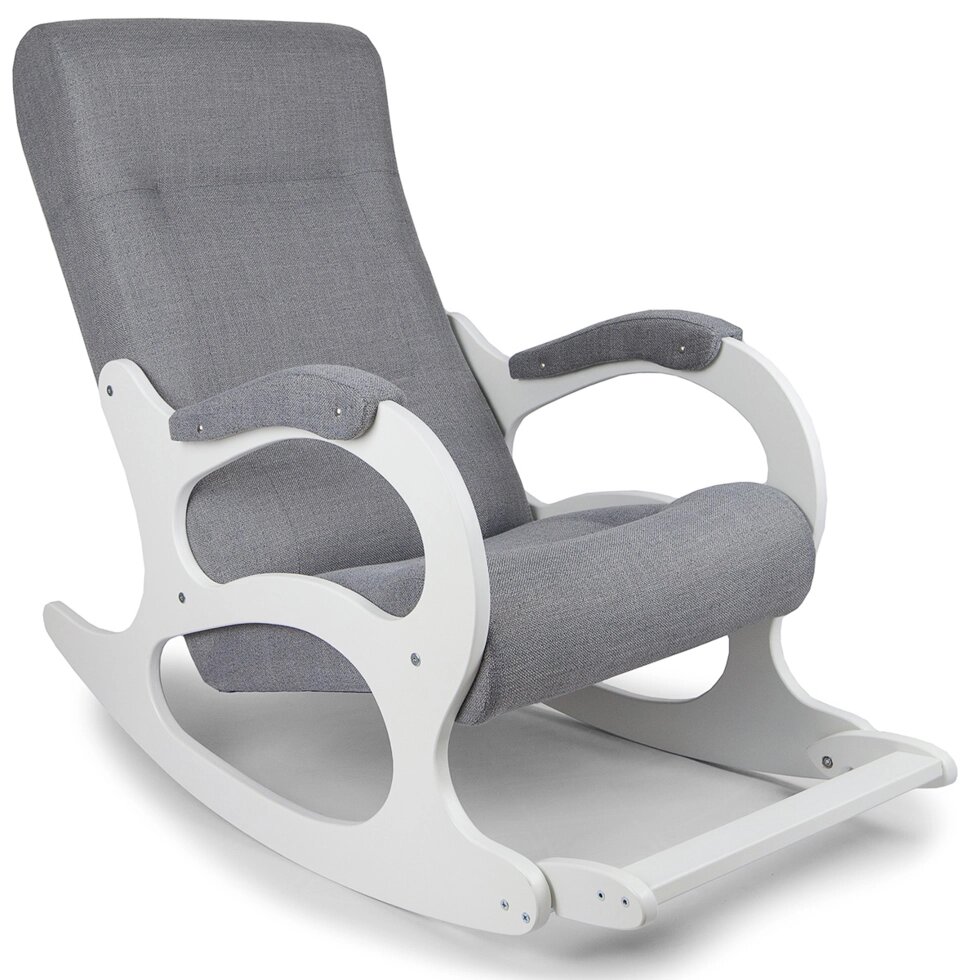 Кресло-качалка Бастион 2 Memory 15 с белыми ногами от компании 7store - Ваш интернет-магазин - фото 1