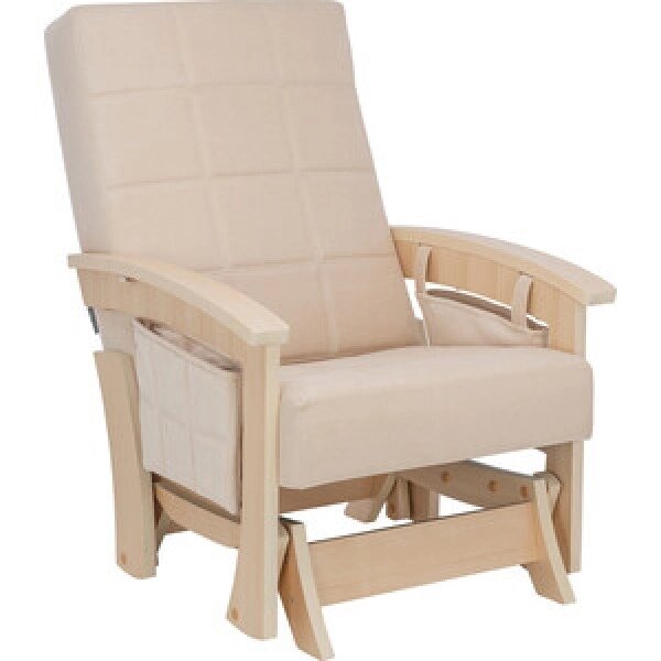 Кресло-качалка глайдер Импэкс Нордик натуральное дерево ткань Verona vanilla от компании 7store - Ваш интернет-магазин - фото 1