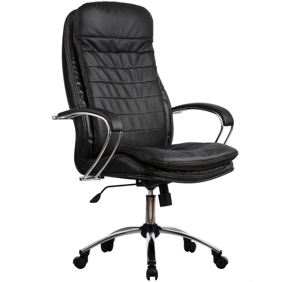 Офисное кресло LK-3CH 721 Черная кожа от компании 7store - Ваш интернет-магазин - фото 1