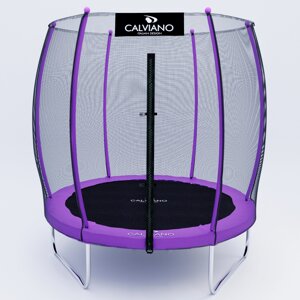 Батут пружинный с защитной сеткой Calviano 183 см - 6ft OUTSIDE master purple
