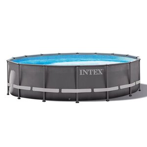 Каркасный бассейн Intex 26330 ULTRA XTR FRAME 549х132см +фильтр-насос 7900 л. ч, лестница, тент, подложка