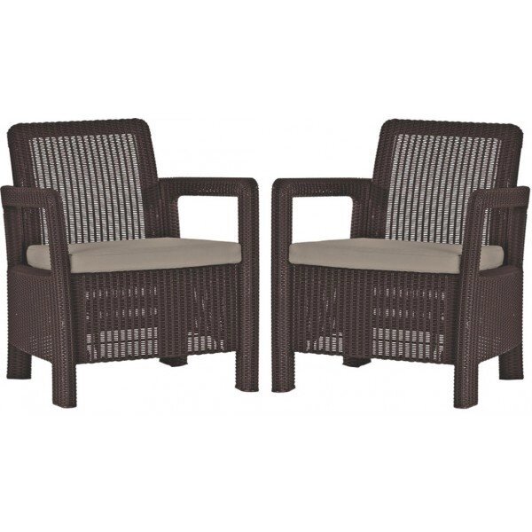 Комплект мебели Tarifa 2 chairs, серый - доставка