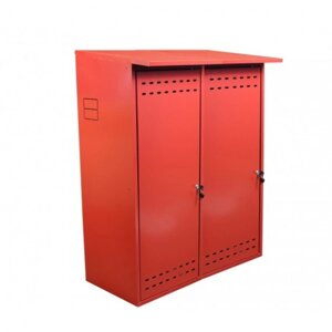 Шкаф для двух газовых баллонов ComfortProm оцинкованный, красный