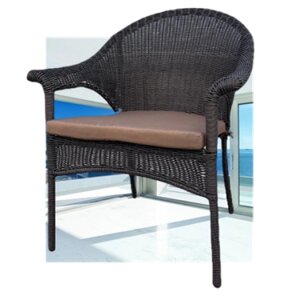 Плетеное кресло LV-140B-Brown с подушкой в комплекте