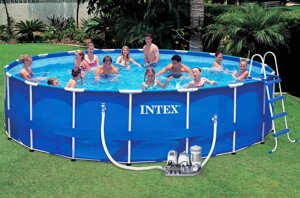 Каркасный бассейн с комплектом 549х122 см, Metal Frame, Intex 28252/56952