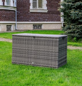 Сундук для хранения KARL 120 с колёсиками, серый