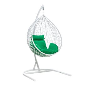 Подвесное кресло Leset Мале белый, зеленый