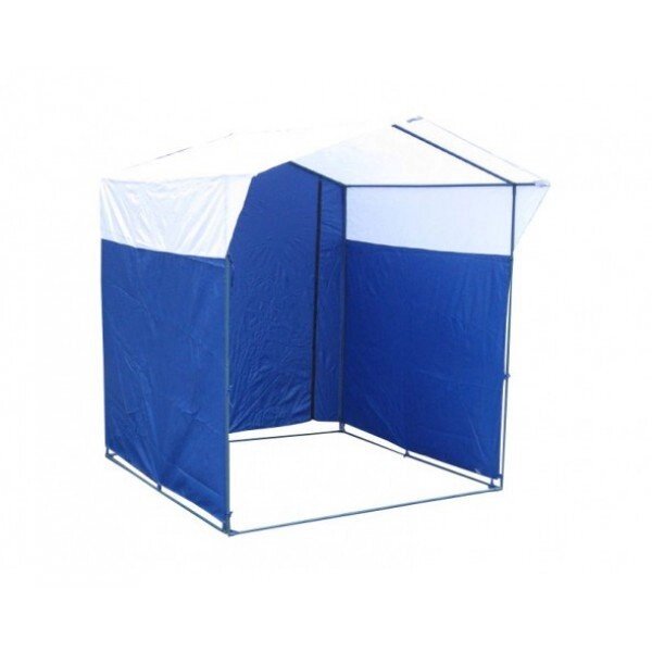Торговая палатка «ДОМИК» 1,5 X 1,5 синий/белый - распродажа