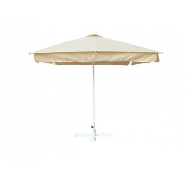 Зонт Митек 2.5х2.5 м с воланом (алюминевый каркас с подставкой, стойка 40мм, 8 спиц 20х10мм, тент OXF 240D) - Минск