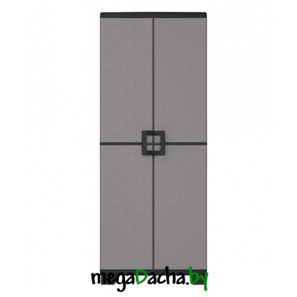 Шкаф пластиковый высокий UP KETER серо-черный от компании 7store - Ваш интернет-магазин - фото 1