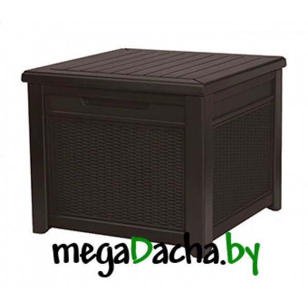 Столик-сундук Cube Rattan 208L коричневый от компании 7store - Ваш интернет-магазин - фото 1