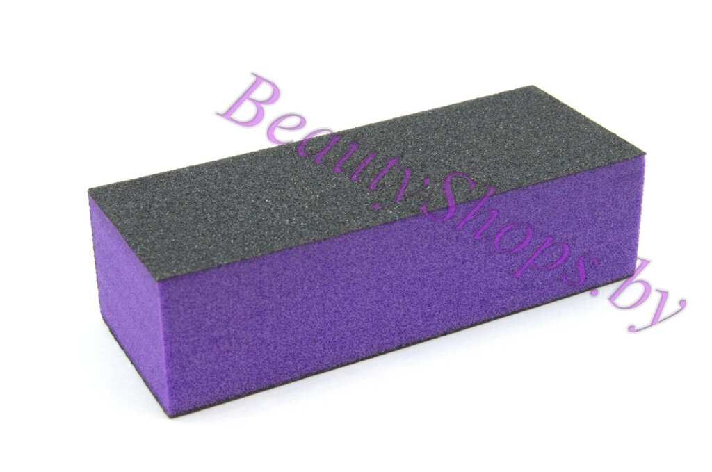 Баф трехсторонний черно-фиолетовый от компании Интернет-магазин BeautyShops - фото 1