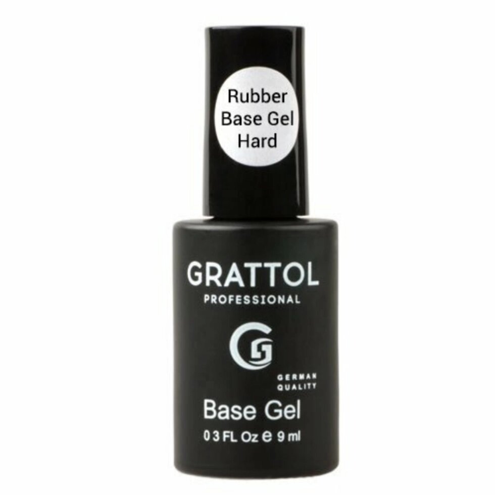 База для гель-лака Grattol Rubber Base Gel Hard 9мл от компании Интернет-магазин BeautyShops - фото 1