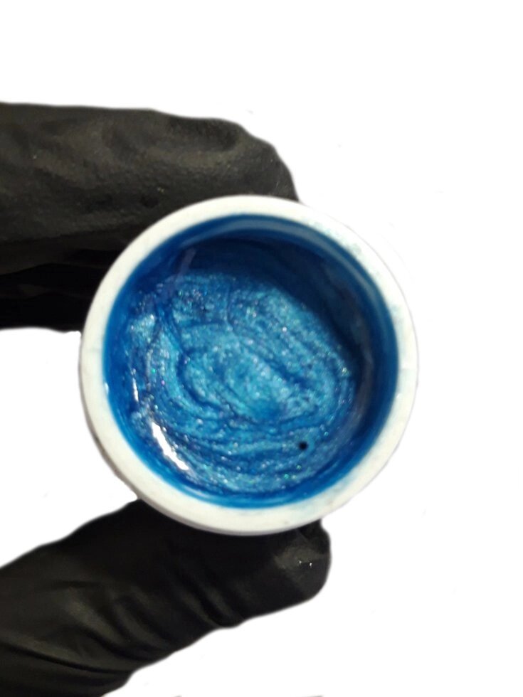 Цветной гель перламутровый EzFlow 8мл №6-10 Синий от компании Интернет-магазин BeautyShops - фото 1