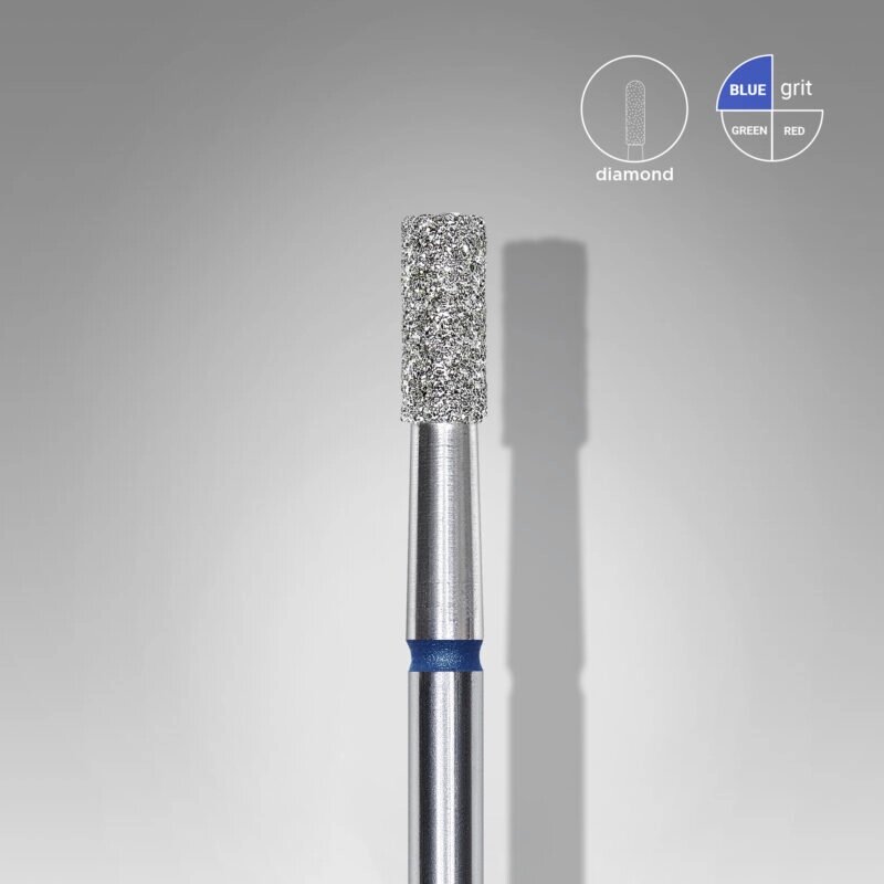Фреза алмазная Staleks Pro Expert цилиндр синяя диаметр 2,5 мм / рабочая часть 6 мм (104.110.524.025) от компании Интернет-магазин BeautyShops - фото 1