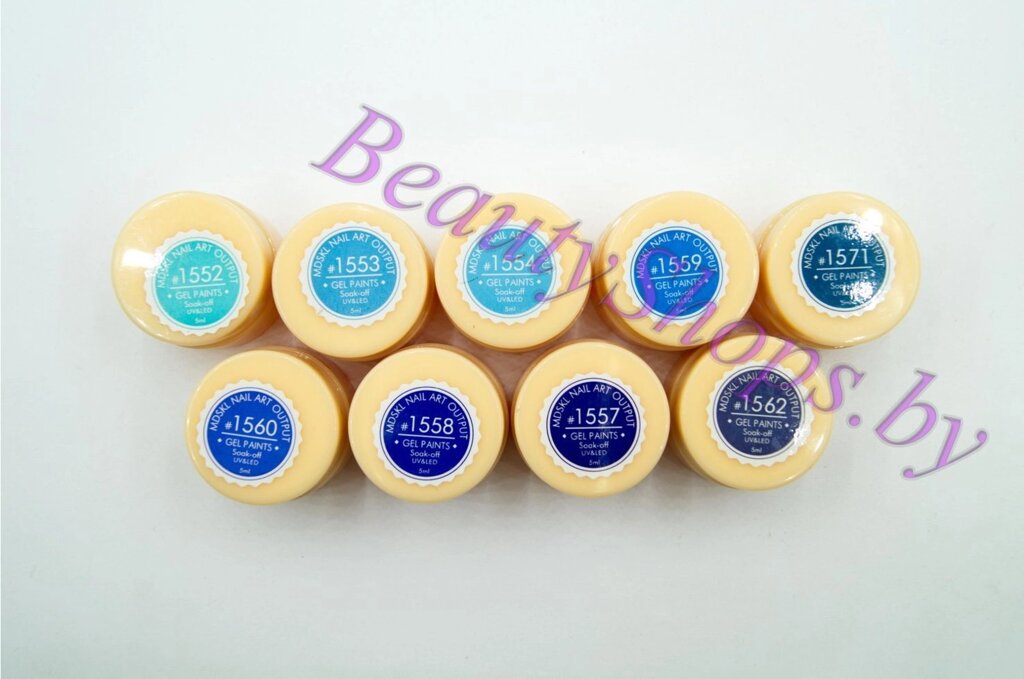 Гель-краска MDSKL 5мл № 1553 голубая от компании Интернет-магазин BeautyShops - фото 1