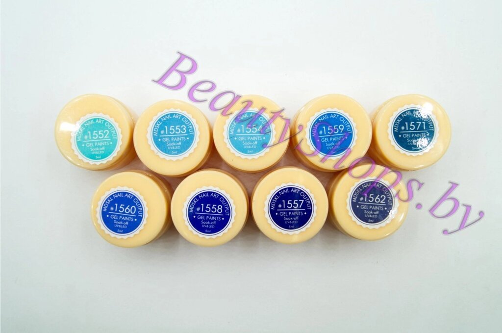 Гель-краска MDSKL 5мл № 1554 голубая от компании Интернет-магазин BeautyShops - фото 1