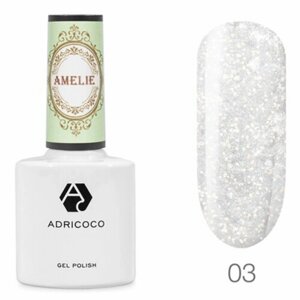 Гель-лак AdriCoco Amelie 03 Белый жемчуг 8мл