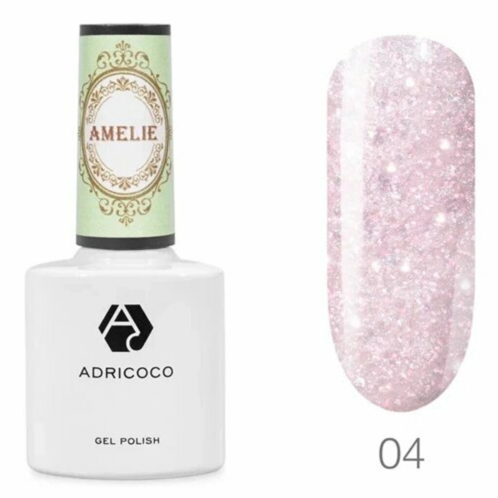 Гель-лак AdriCoco Amelie 04 Будуарный розовый 8мл от компании Интернет-магазин BeautyShops - фото 1