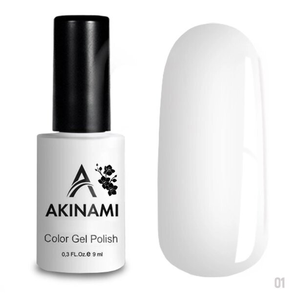 Гель-лак Akinami 9мл №01 White от компании Интернет-магазин BeautyShops - фото 1