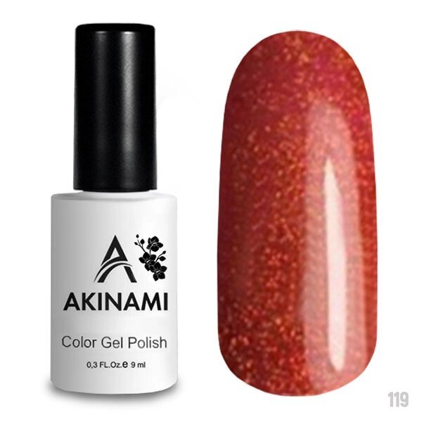 Гель-лак Akinami 9мл №119 Orange Sparks от компании Интернет-магазин BeautyShops - фото 1