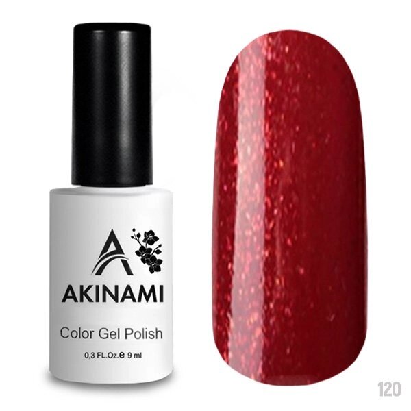 Гель-лак Akinami 9мл №120 Glitter Red от компании Интернет-магазин BeautyShops - фото 1