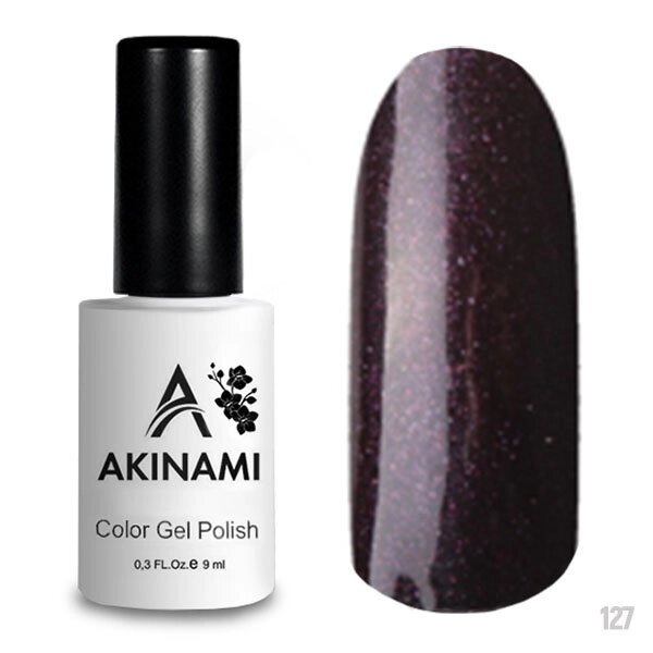 Гель-лак Akinami 9мл №127 Black Brown от компании Интернет-магазин BeautyShops - фото 1