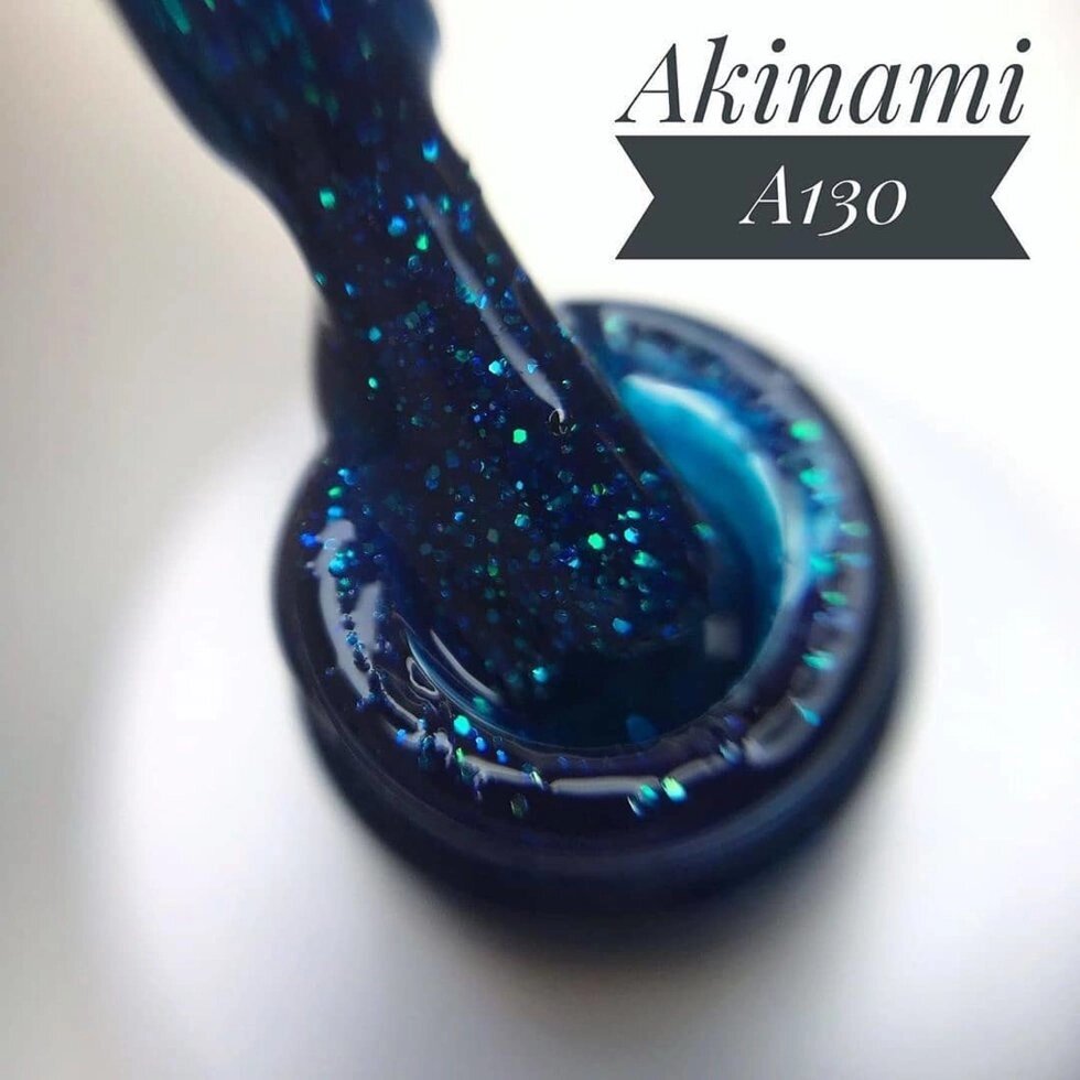 Гель-лак Akinami 9мл №130 Blue Sparks от компании Интернет-магазин BeautyShops - фото 1