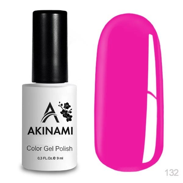 Гель-лак Akinami 9мл №132 Bright Fuchsia от компании Интернет-магазин BeautyShops - фото 1