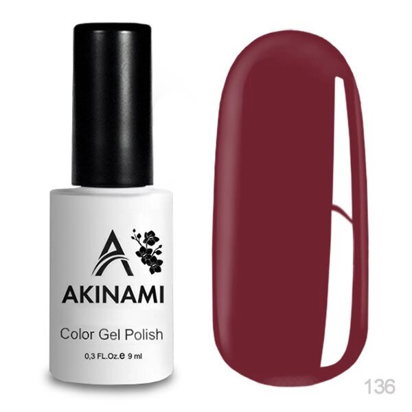 Гель-лак Akinami 9мл №136 Crimson от компании Интернет-магазин BeautyShops - фото 1
