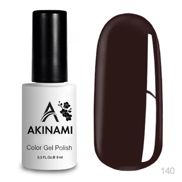 Гель-лак Akinami 9мл №140 Dark Burgundy от компании Интернет-магазин BeautyShops - фото 1