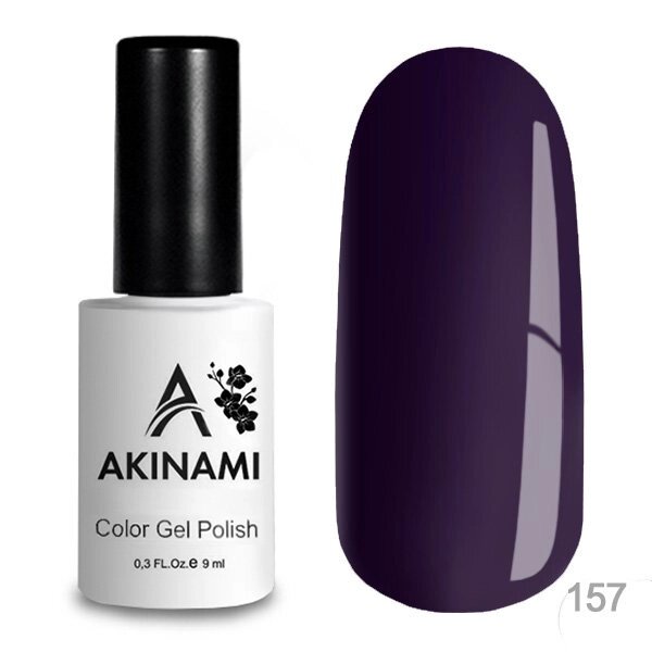 Гель-лак Akinami 9мл №157 Black Violet от компании Интернет-магазин BeautyShops - фото 1